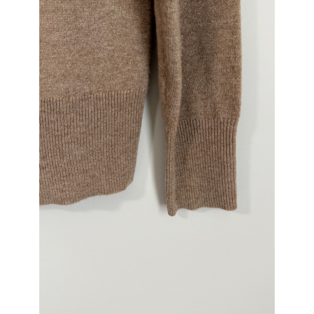 J.Crew 100% Cashmere Sweater Womens Small Tan Classic Fit Crewneck BA400 - Picture 5 of 9
